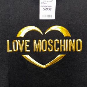 Moschino Black Sweatshirt w/gold detail